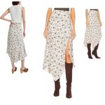 Veronica Beard  Ecru Floral Mac Silk Blend Midi Skirt Women Sz 8 MSRP $598 | 8-12 Photo 7