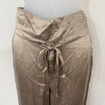 Rich & Skinny  Gold Silk Joggers in Size Large Photo 1