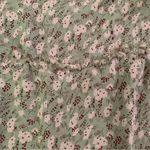 Free People Vintage  Fully Lined Green, Brown and Tan Floral Skirt Size 7 EUC Photo 6