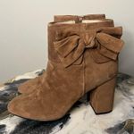 Kate Spade New York Brown Suede Bow Boots Heeled Photo 2