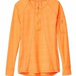 Athleta  Pacifica Long Sleeve 3/4 Zip Shirt Color: Orange Sherbet Size: medium Photo 0