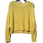 American Eagle AE Women's Textured Sweater Long Sleeve Bright Yellow NWOT Medium Photo 0