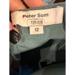 Peter Som  Collective Dress Womens 12 Green Puff‎ Sleeve Tie Fit And Flare Mini Photo 11