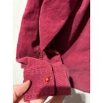 Route 66 Vintage Corduroy Button Up Shirt Women's Extra Large Red Embroidered Long Sleeve Photo 6