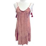 Maaji REVOLVE MAGNOLIA EYELET CHAMPAGNE DRESS TASSELS M Photo 2