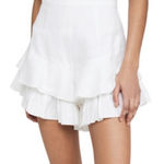 MLM Valentine ruffle shorts white linen shorts size small Photo 0