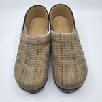 Dansko Professional Clogs Canvas Fabric Khaki Dot Pattern Shoes Women’s Size 41 Photo 4