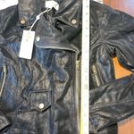 Chelsea and Violet New  Faux Suede Moto Jacket Black  Womens size xs Photo 2