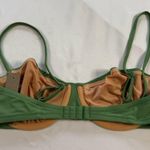 J.Crew NWT Balconette Underwire Bikini Top Green Size 34C Pin Up Beach BX612 Photo 3