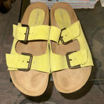Intentionally blank platform sandals Yellow Size 38 Photo 0