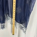 Blue Sparkle Wrap Shall Top Womens Large Photo 1