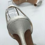 Badgley Mischka Womens Telissa Satin Jeweled Kitten Heels Sandals Size 5 Photo 6