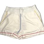 Rails NWT  Jane Cream Rainbow Stitch Elastic Waist Knit Shorts LARGE Photo 2