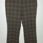 Nike  golf straight Leg Pants brown plaid size 12‎ Photo 0