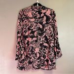 Maaji Rose Joy Swim Cover Up Dress Caftan in Pink & Black Floral Print Sz M EUC Photo 9
