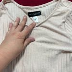 simply styled By Sears Medium Light Pink Stripe Ribbed Longsleeve Photo 2