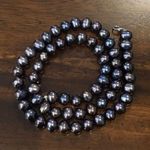 Sterling Silver Peacock Pearl Necklace With Clasp Photo 3