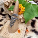 Sterling Silver Cobra  Black Onyx Ring Sizes 7,10 Photo 0