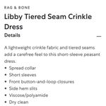 Rag and Bone Bright Green “Libby” Tiered Seam Crinkle Midi Dress Size XS Like New Photo 14