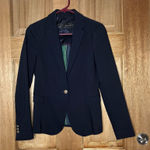 ZARA  women’s Navy Blazer with Gold Button size S Photo 0