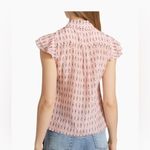 Alice + Olivia NWT- Martel Ice Cream-Print Silk Blouse size L Photo 4