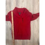 Ralph Lauren Lauren Red Shawl Collar Button Accent Knit Sweater Size S Photo 5