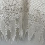 Vintage Heirlooms Sz S Chenille Coverup Swim White Cotton Long Dress Beach Lace Photo 2