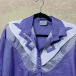 Vintage 70s purple windbreaker sz L *flaw grandmacore western cowgirlcore Size L Photo 1