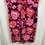 Boden Pink Floral Empire Waist Jersey Midi Dress Sz.14R Size 14 Photo 3