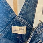 Universal Threads Universal Thread Women Denim Distressed Shortalls Overalls Blue Size 12 Photo 3