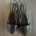 Kenneth Cole NEW Callen Slingback black Leather Pointed flats Shoes Heels Size 7 Photo 1