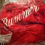 PINK - Victoria's Secret Pink By Victoria Secret Silky Sleep Boxer Red Summer Bummer size medium NIB Photo 1