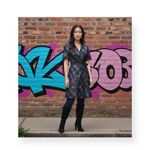 Michael Kors ♔ Embossed Buckled Heeled Tall Boots ♔ Black Suede 6M ♔ Chic Sleek Photo 1