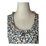 Levi's  Shirt Women Small Black Louise Puff Sleeve Floral‎ Smocked Top NWT Boho Photo 4