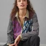 Anthropologie Vibrant Patchwork Button Down Shirt | Women’s Size XS Photo 9