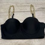 SheIn Gold Chain Strapped Bikini Top Photo 0