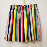 J.Crew   rainbow Stripe linen cotton skirt sz 2. Photo 1