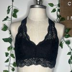 Aerie Halter Black Lace Bralette Photo 0