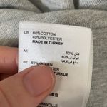 Sandro  Womens Sweatshirt Gray PEACE Embroidered Pullover Size‎ XL EUC Photo 5