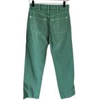 Reformation  Cowboy High Rise Straight Jeans in Green Photo 4