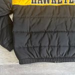 PINK - Victoria's Secret  Iowa Hawkeyes Puffer Jacket NEW Womens M Black Yellow NCAA Photo 4