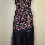 Keyloun Women Vintage Nightgown Sz. Med (runs Small) Floral Teddy w lace hem EUC Photo 1