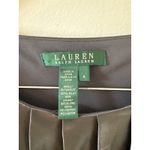 Ralph Lauren Lauren  Womens Gray Silk Pleated Sleeveless Tank Top Size 4 Photo 2