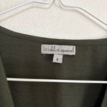 Wishlist Boutique Dark Green Wrap Blouse Loose Sleeves Size Small Loose Fit Photo 4