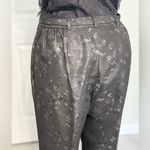 Alfani  Woman Black Pant with Hint of Golden Flower Print 16W Photo 2