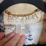 Escada Margaretha Ley tan denim quilted lining jacket Size 8 Photo 2