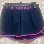 Under Armour  Women's Navy and Pink Shorts Photo 0