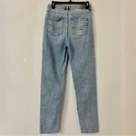 American Eagle  Stretch Mom Straight Jeans Blue Denim Size 4 Long Photo 1
