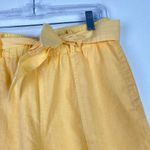 Tribal Jeans NWT Linen Blend Belted Shorts in Soft Yellow Size Petite Small PS Photo 2