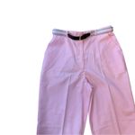 VTG 1980s Astor One Size 16 Women’s Pleated Pink Dress Pants & Striped Belt NWT Photo 3